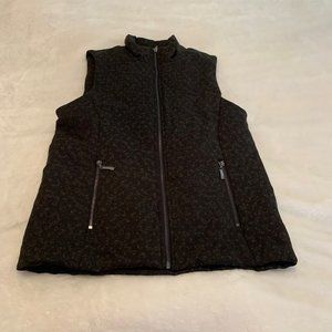 Lemon Tart NWT  Briar Print Black Puffer Vest Size M